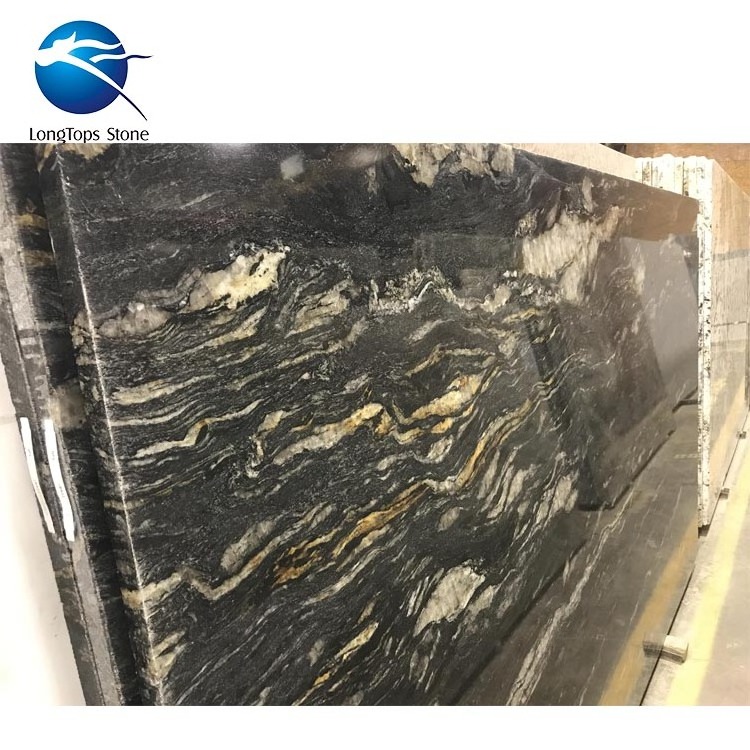 Best Price black forest gold granite black volcano granite gold granite