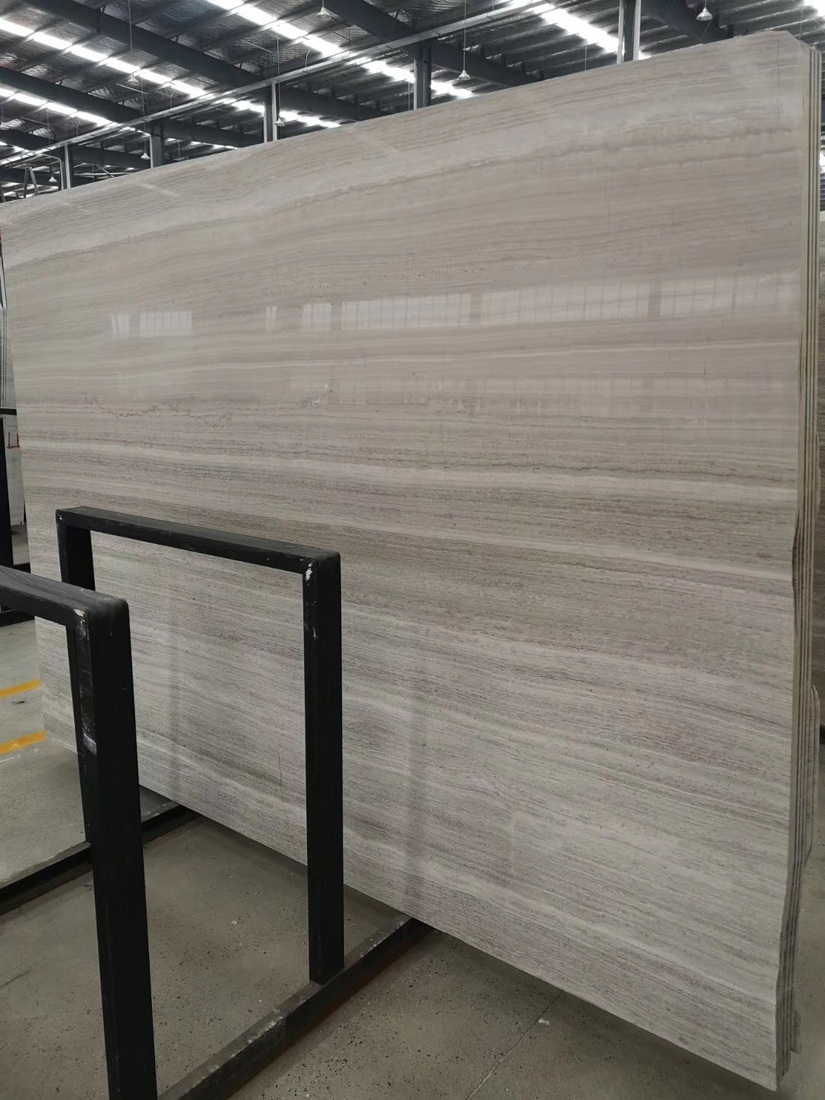 White wood rough marble blocks