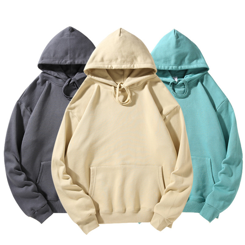 Custom Autumn Winter oversized plain 380 gsm cotton blank hoodies mens pullover unisex men's hoodies & sweatshirts