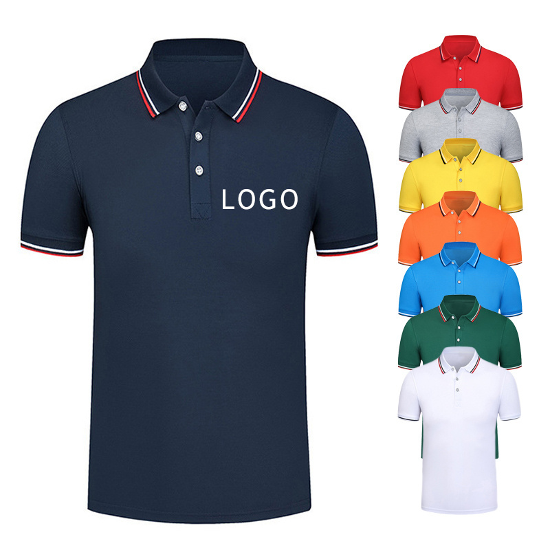 Factory Supplying Latest OEM Custom Logo Design pique cotton Printed Golf Polo Shirts for men