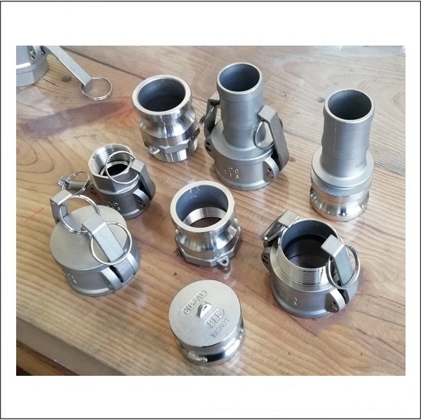 stainless steel hose coupler cam lock quick connect coupling camlock coupling  type A,B,C,D,E,F,DC,DP