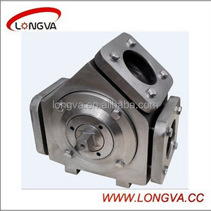 Sanitary stainless steel plug diverter valve