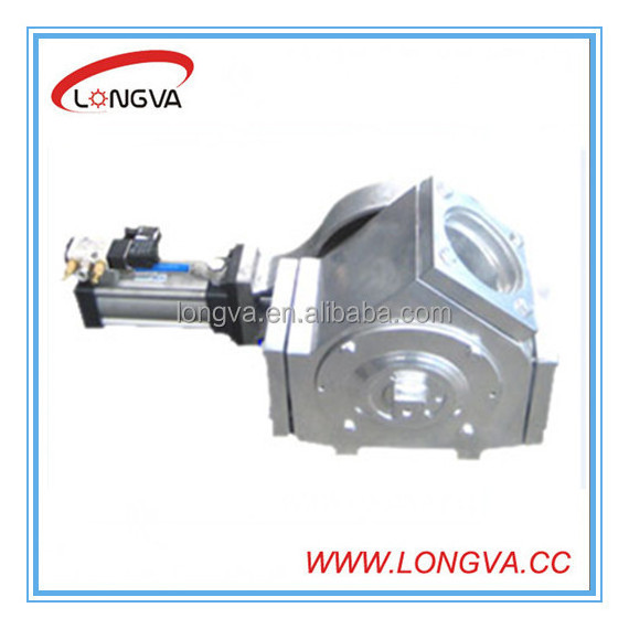 Sanitary stainless steel plug diverter valve