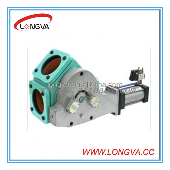 Sanitary stainless steel plug diverter valve