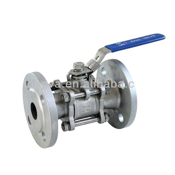 4 Inch Ball valve With Flange 3-pcs Ball Valve Forged Stainless Steel Psi Fixed Ball Valve