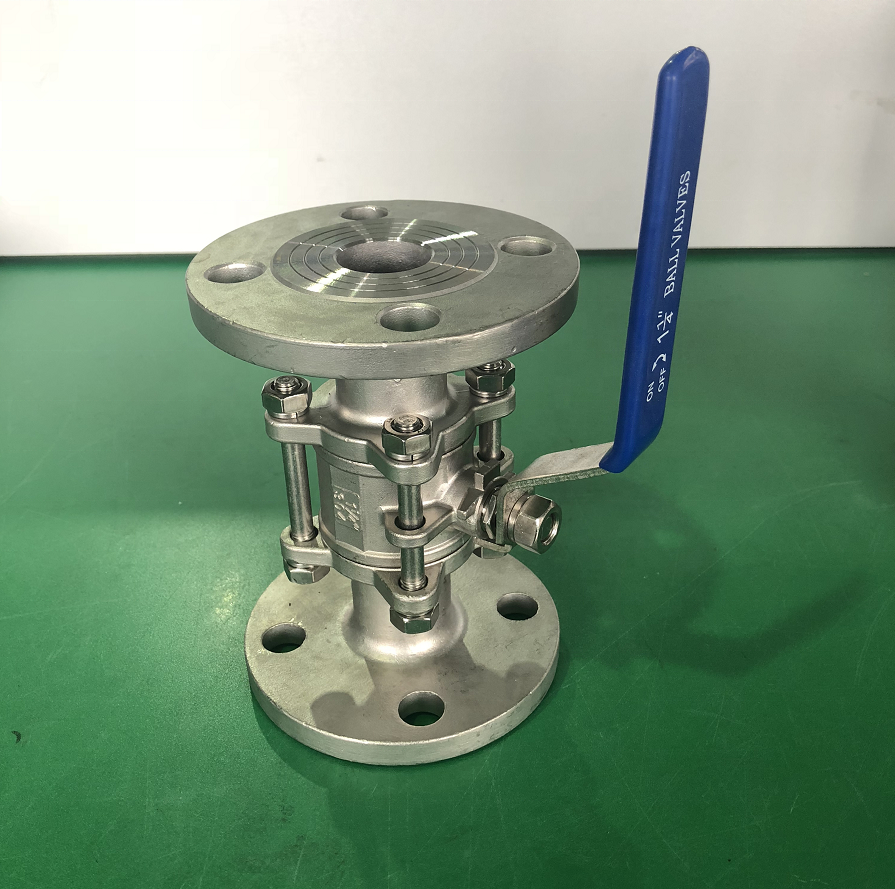 4 Inch Ball valve With Flange 3-pcs Ball Valve Forged Stainless Steel Psi Fixed Ball Valve