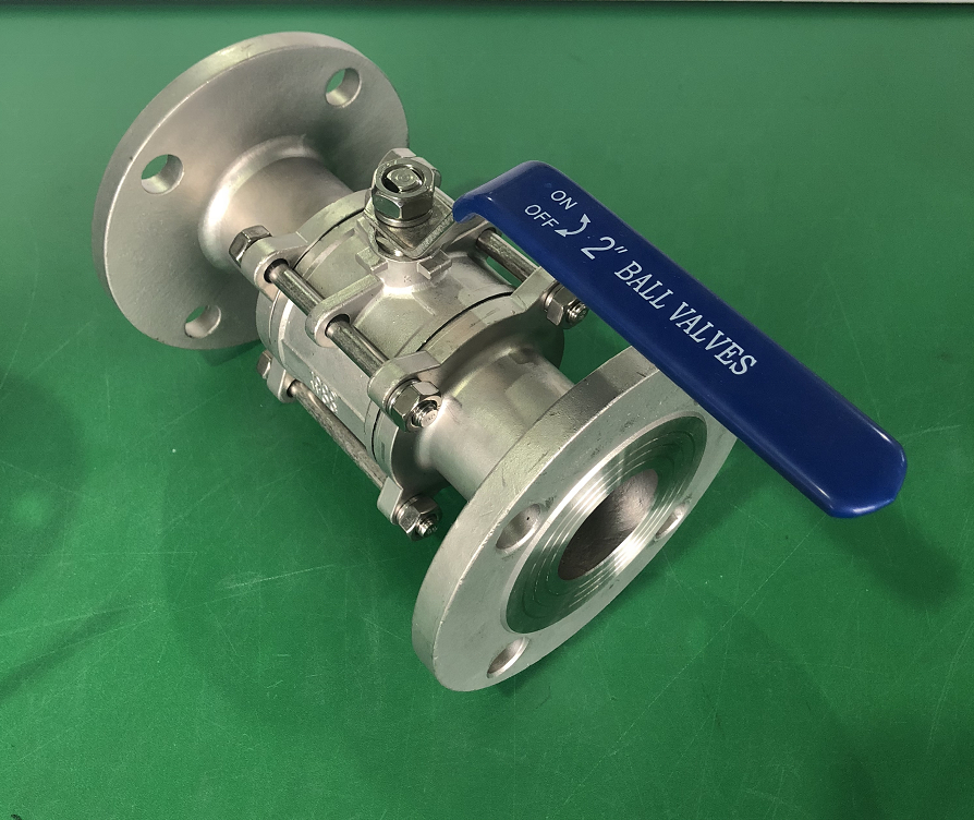 4 Inch Ball valve With Flange 3-pcs Ball Valve Forged Stainless Steel Psi Fixed Ball Valve