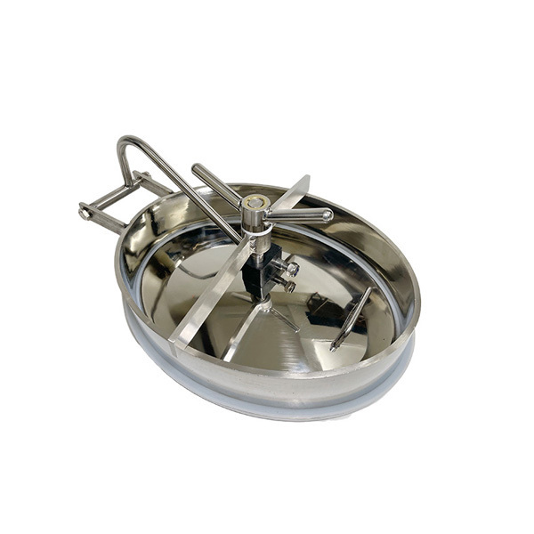 Stainless Steel SS304 Pressure Vessel Manway Door Elliptical manhole covers For Brewing Tank