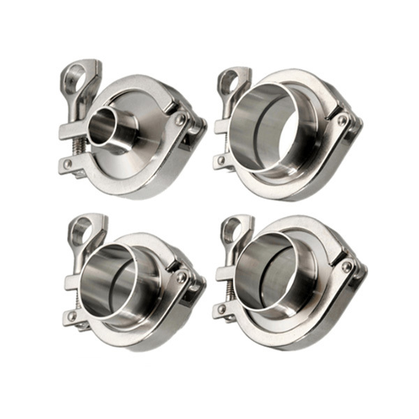 DIN 3A SMS Tri Clamp Union Sets Stainless Steel 304 316L  Tri Clover Unions