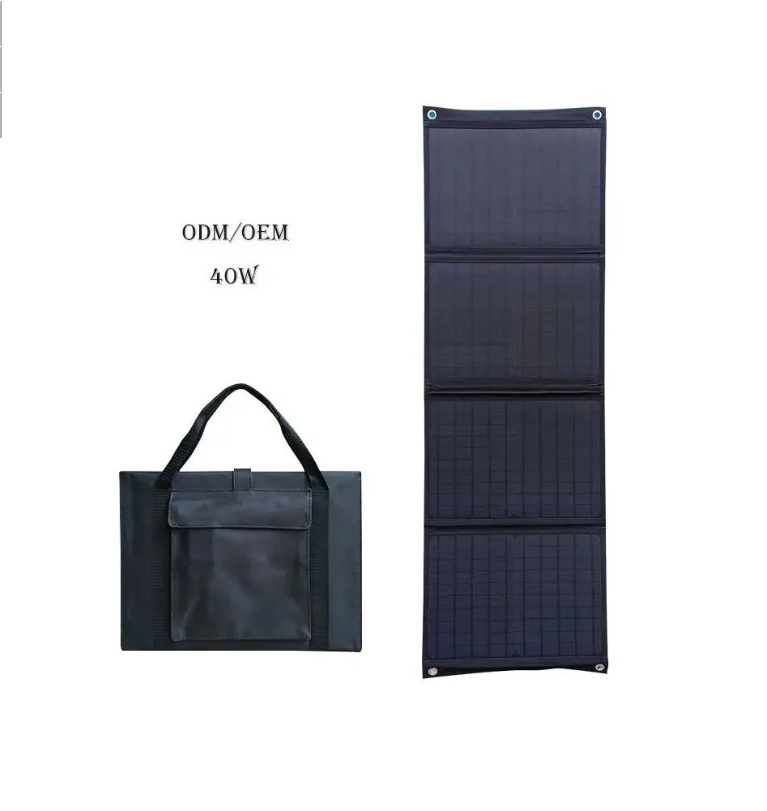 Outdoor Camping Solar Power Panel 60W 110W 120W 200W Portable Folding Solar Panel