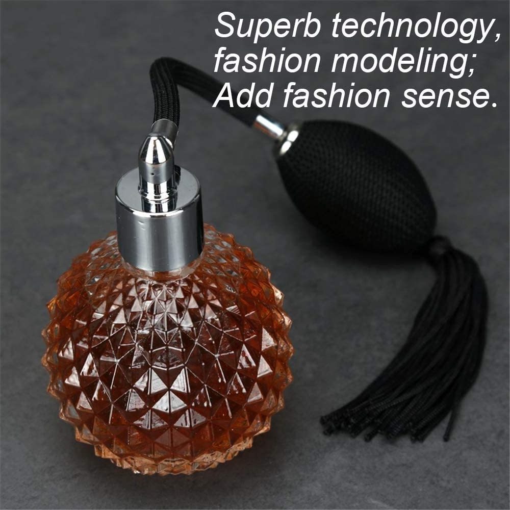 100ml Classic Vintage Round Pineapple Shape Empty Perfume Bottles with long black vessel