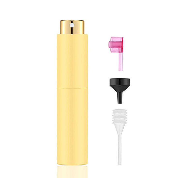 Supplier mini 2ml 5ml 10ml easy carry empty bottom fill refillable plastic perfume bottle with twist atomizer spray