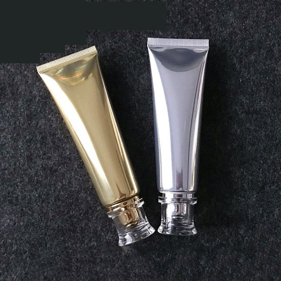 Sliver Gold PBL ABL Soft Cosmetic Plastic Squeeze Tube for 50ml Hand Cream Tube