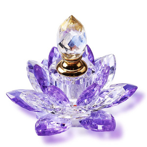 Customized Refillable Purple Decoration Gifts 7ml Empty Luxury Perfume Glass Bottle