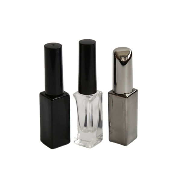 Wholesale 10ml Rectangle Empty Square Nail Polish Bottle Empty with Bright Side or Dark Side