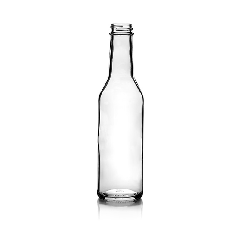 Empty 200ml clear small size custom glass soda bottle manufacturer