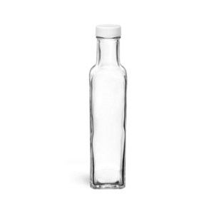 Empty 200ml clear small size custom glass soda bottle manufacturer