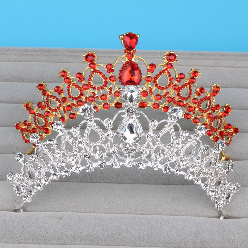 New tiara crown for hair alloy with rhinestone crystal fashion bridalcheap tiara head accessories wedding men crown