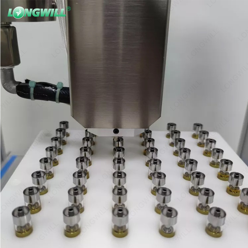 Cartridge Filling Machine .5Ml Single Head Fully Automatic Cartridge Filling Match Distillate Thick Oil Heated 1.0Ml Cart Filler