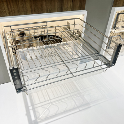 Wholesale Kitchen Cabinet Pull Out Basket Furniture Hardware Kitchen Hanging Basket pull-out kitchen drawer