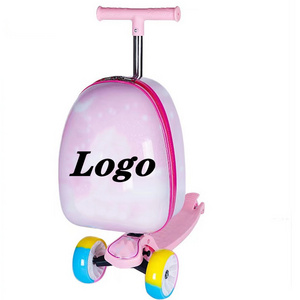 Kids Cartoon luggage case small School Travel Suitcase Cartoon bags Girls Scooter Suitcase