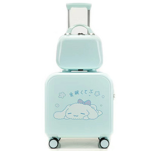 Best luggage set kids cartoon valise printing ABS children trolley suitcase