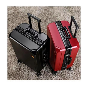 Hot selling trolley case smart suitcase hard case luggage red suitcase bag fashion travel valise