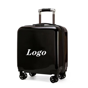 Customized Luggage set travel toiletry bag Adorable Carry on Valise Black Suitcase With Logo