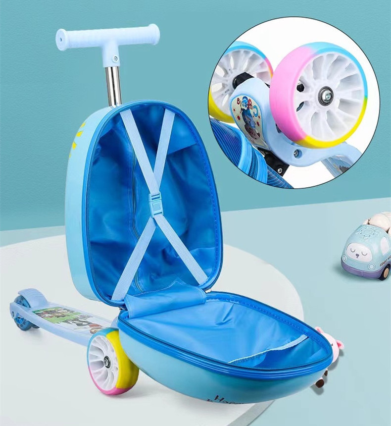 Kids Cartoon luggage case small School Travel Suitcase Cartoon bags Girls Scooter Suitcase