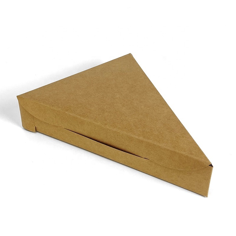 Wholesale Customized Triangle Paper Packaging Delivery Paperbox Pizza Slice Boxes With Logo Pizza Cone Box