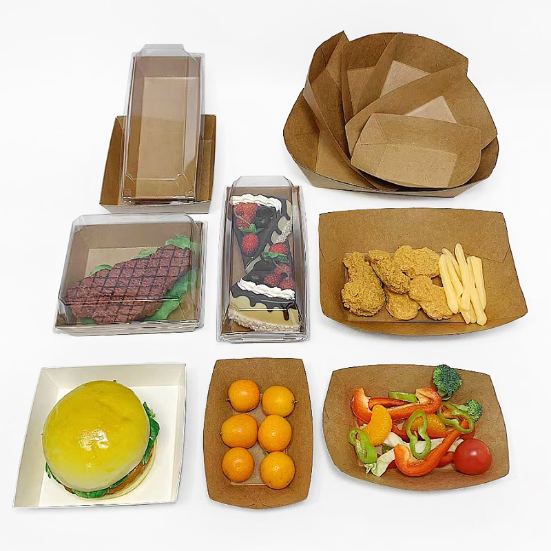 Disposable takeout food box takeaway chinese noodle food boxes take away pasta packaging for noodle paper box