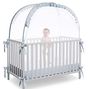 Luxury Customized Designer Portable Foldable Fabric Newborn Bed Canopy Mosquito Net For Baby