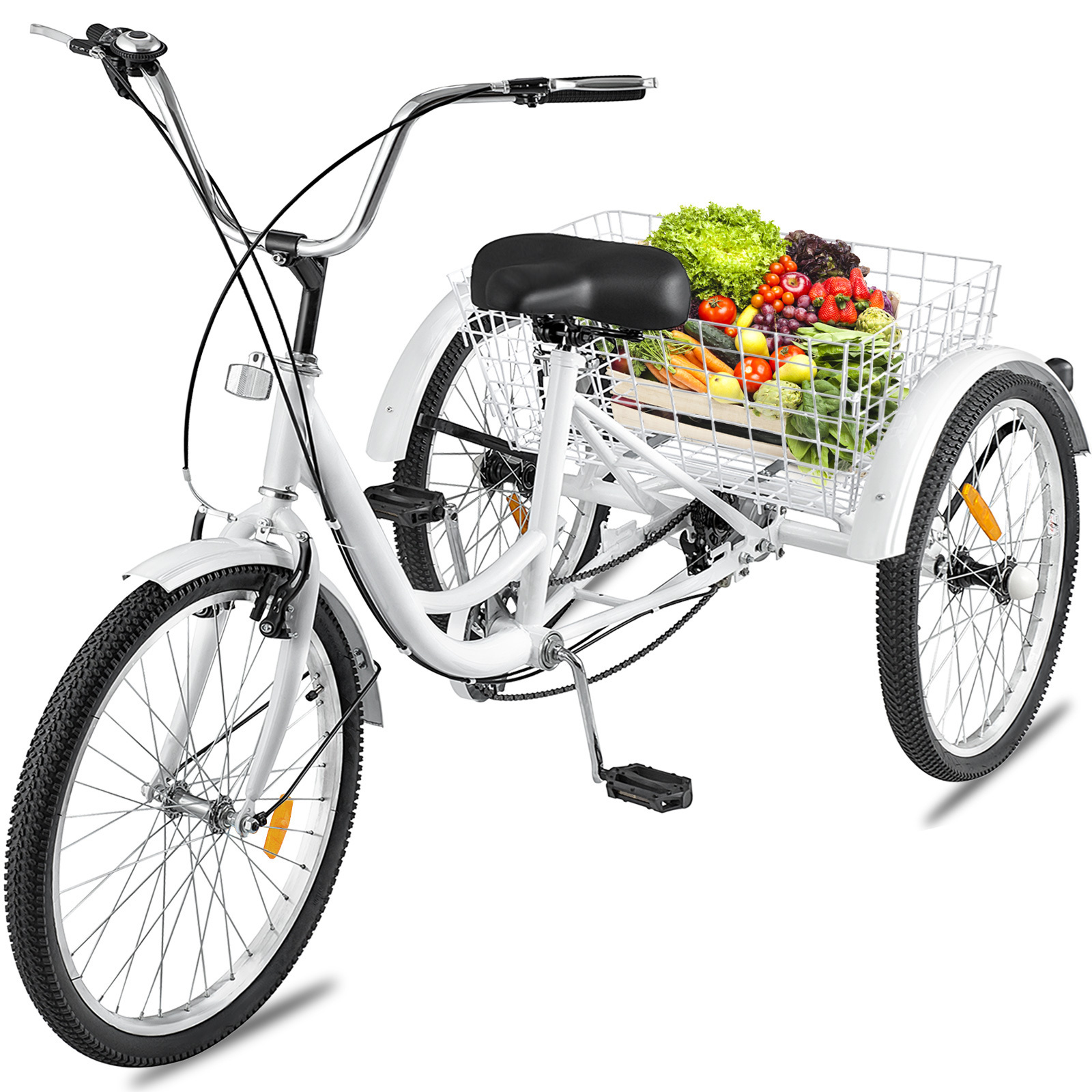 China 2020 3 Wheel Electric Bicycle Three Wheels Adult Cargo Electric Bike with Basket