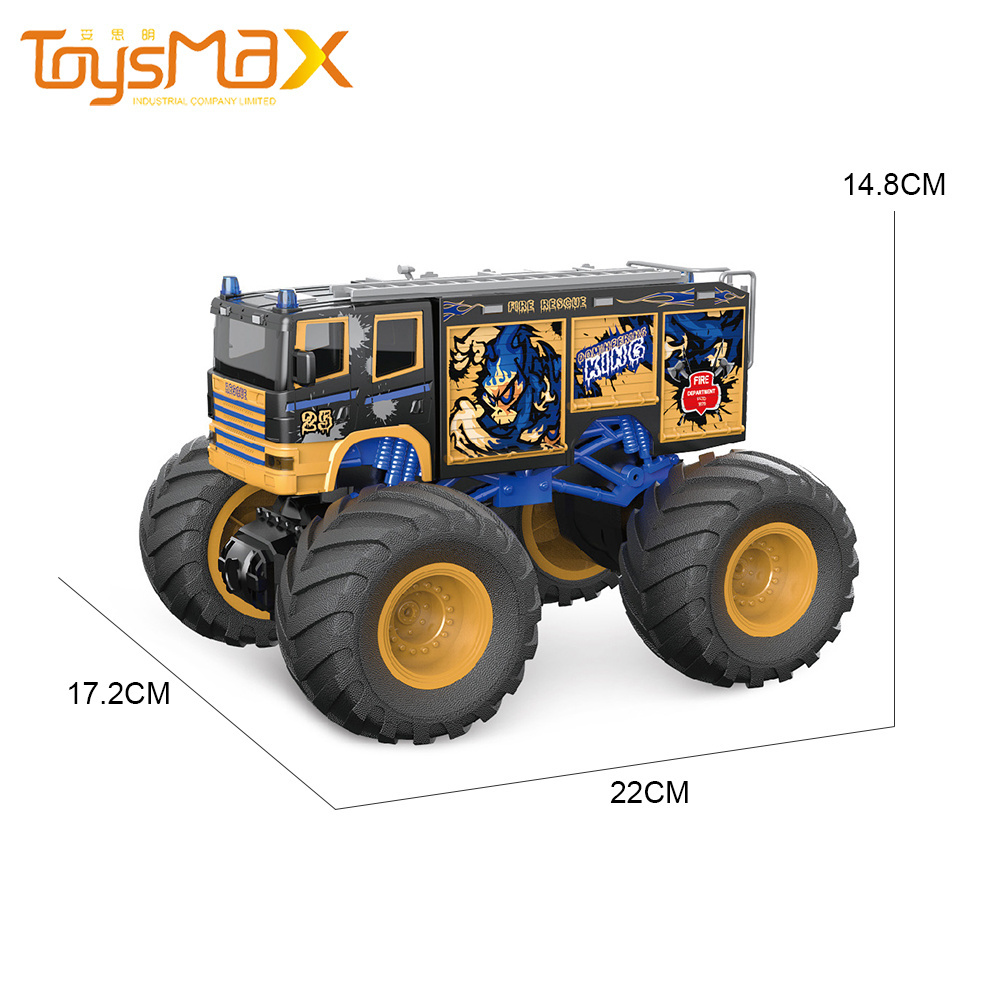 2021 New Item 2.4Ghz 1:18 Big Wheel Remote Control Racing Cars RC Monster Truck With Light And Sound