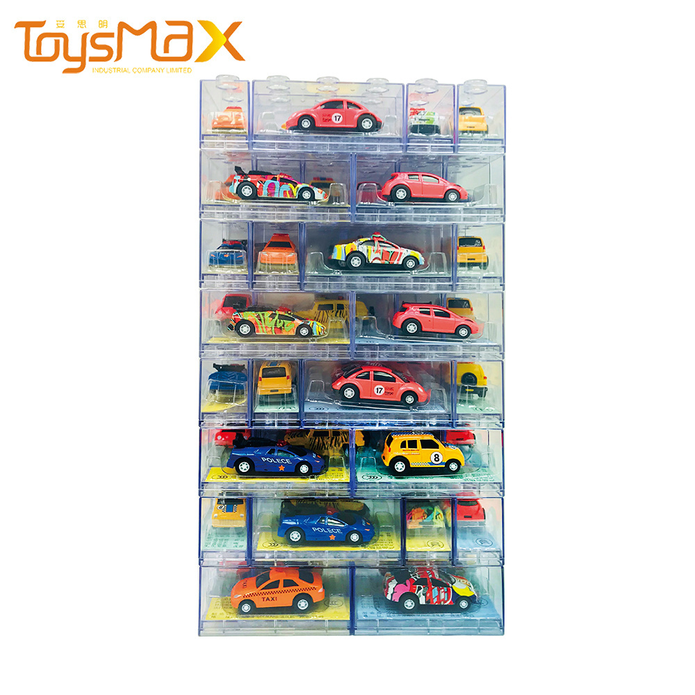 Hot sales Q version alloy mini car story children toy pull back car clockwork toys