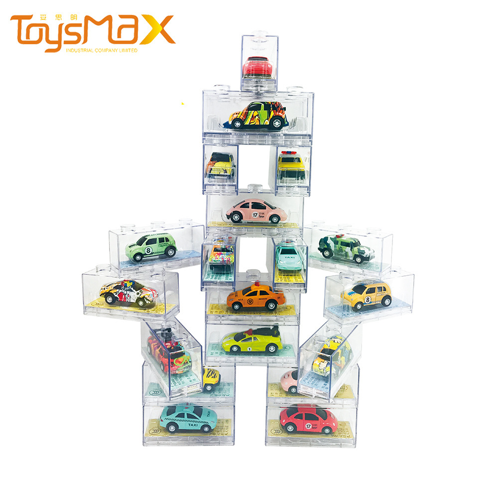 Hot sales Q version alloy mini car story children toy pull back car clockwork toys