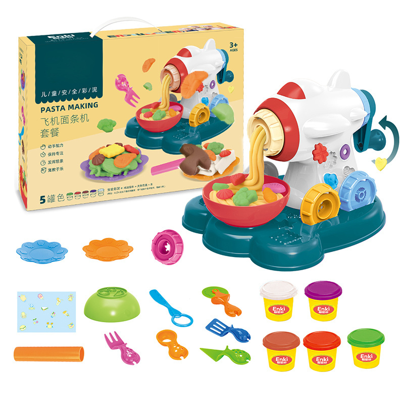 Pretend Kitchen Toys 3D Colorful DIY Clay Set  Educational Playdough Game Kids Clay Toys Set For Kids