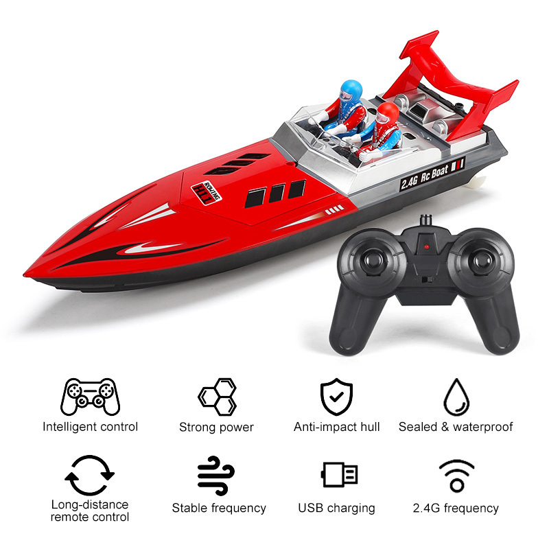 2.4 High Remote Control Boats Fast And Long Super Speed Sonic 35 Km Rc Racing Boat