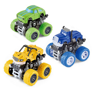 Wholesale 12PCS/Set Pull Back Toys Car Diecast Model Toys Inertia Friction Powered Stunt Truck Car Diecast Toy Vehicles