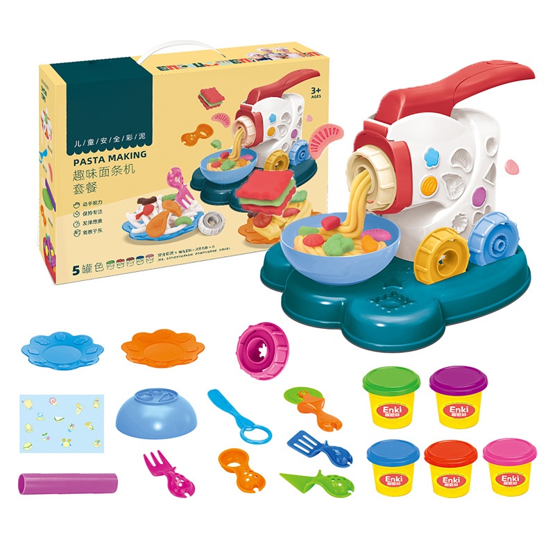 Pretend Kitchen Toys 3D Colorful DIY Clay Set  Educational Playdough Game Kids Clay Toys Set For Kids