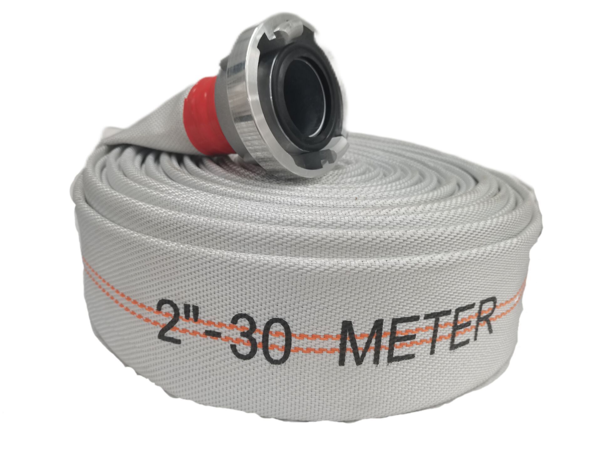 2'' 30m 250psi single jacket canvas fire hose with storz couplings for firefighter