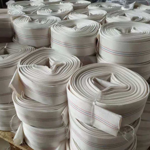 White 1-6" 2 3 4 5 6 inch pvc lining canvas water irrigation hose pipe for farm agriculture