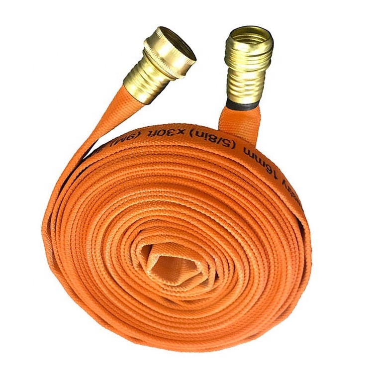 Indoor outdoor fire hydrant used 19mm water flow forestry fire hose EPDM/ Rubber with GHT fitting