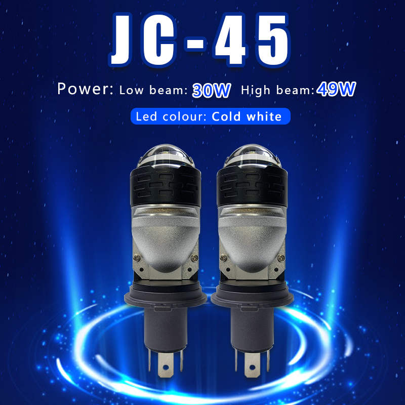 High Beam Low Beam Car H4 Mini Bi-led Projector Lens Laser LED Headlights Led Light H4 Projector Headlight