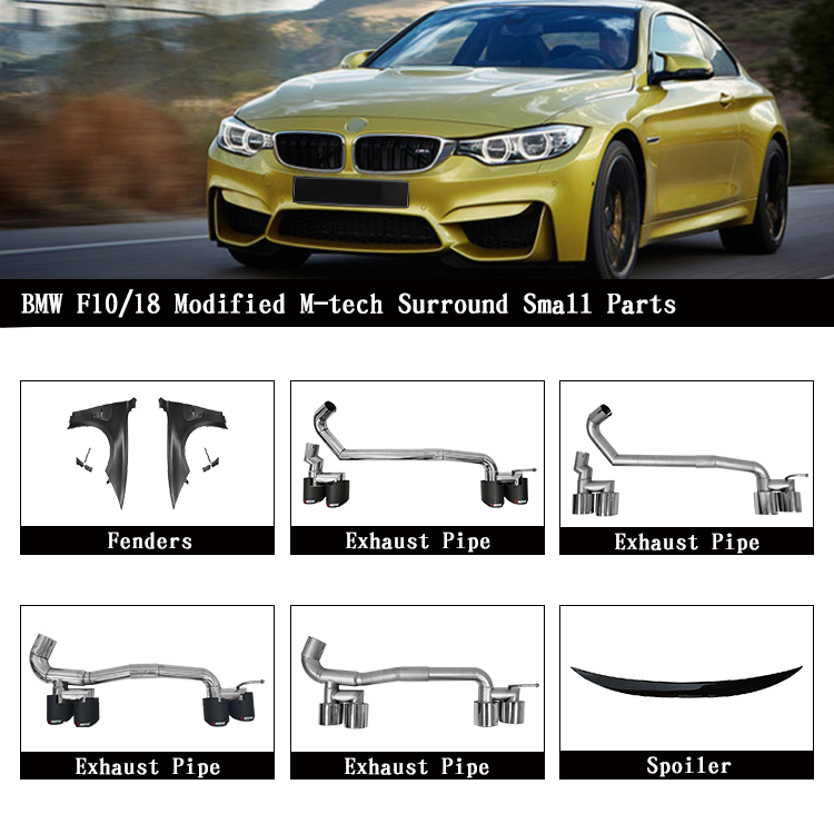 High Quality Body Kit for BMW 4 Series 14-17 F32 F36 Modified to M4 Front Bumper Rear Bumper Side Skirt Grille Hood Fender