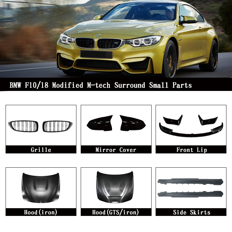 High Quality Body Kit for BMW 4 Series 14-17 F32 F36 Modified to M4 Front Bumper Rear Bumper Side Skirt Grille Hood Fender