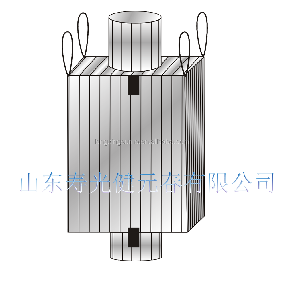 Big Bag Conductive FIBC anti Static electric conductive Top Fill Spout With Spout Jumbo Bulk Bag for Dangerous