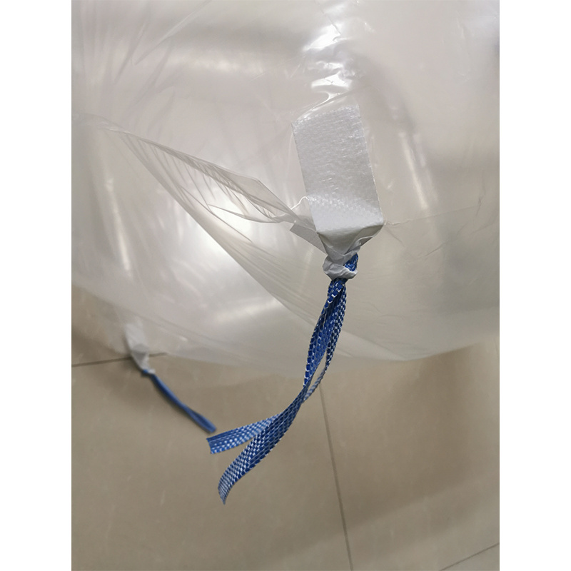 Large clear Formed Fit PE Bulk FIBC big bag liner for carbons fine powder Gusseted tube LDPE film