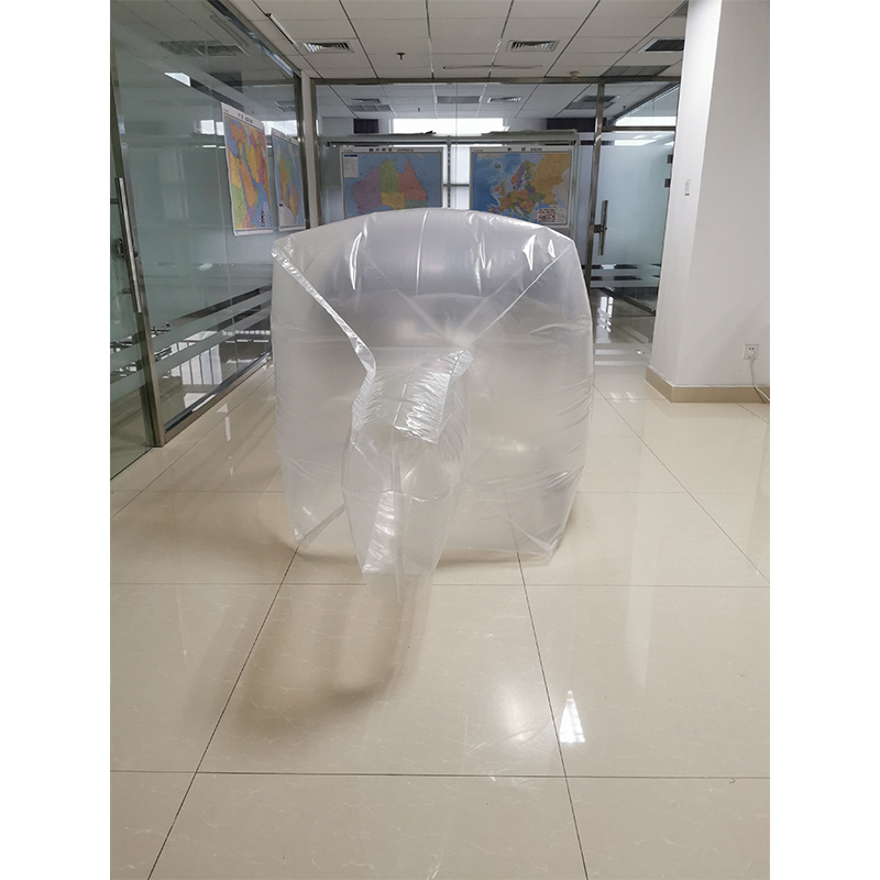 baffle concrete washout bag with transparent liner bag