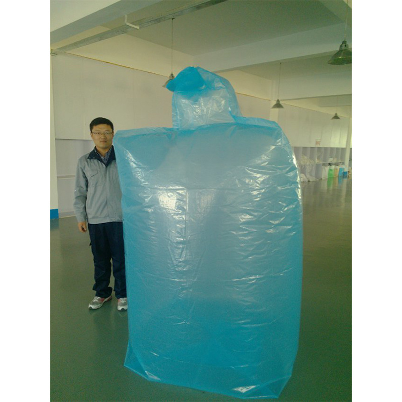 fibc bulk container liner bag Best selling baffle plastic liner with spout for container